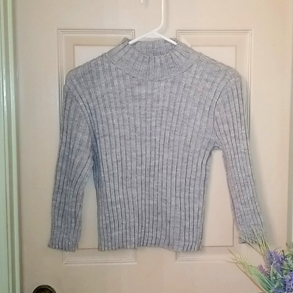 VINTAGE SILVER SWEATER/BLOUSE